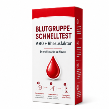 Blutgruppe Schnelltest - Single 1er Set- AB0 + Rhesusfaktor